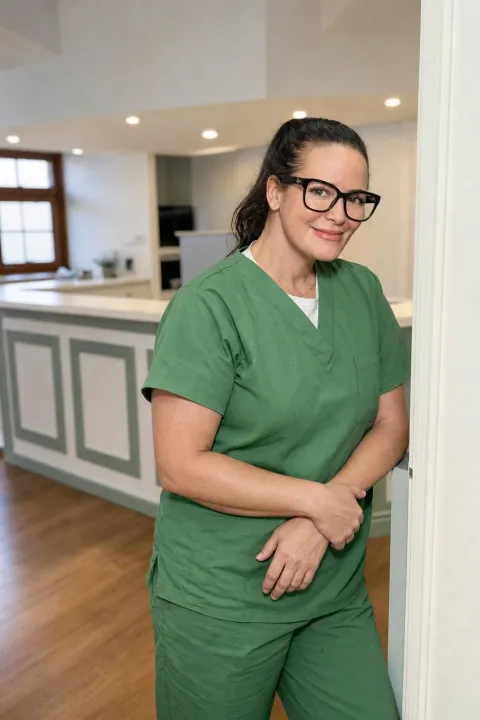 Dr. Márcia Cavalcanti in her practice in Bad Homburg